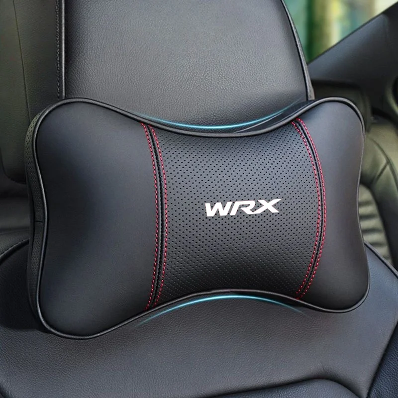 Embroidery Legacy - 1 個カーシートヘッドレスト自動ロゴ首枕スバルインプレッサレガシィ WRX STI BRZ フォレスター車のアクセサリーインテリア