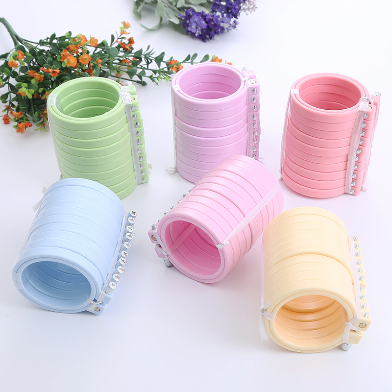 Embroidery Zone - DIY abs-丸いプラスチック製の刺stitchフープ,クロスステッチ,伸縮性のあるツール,家の縫製
