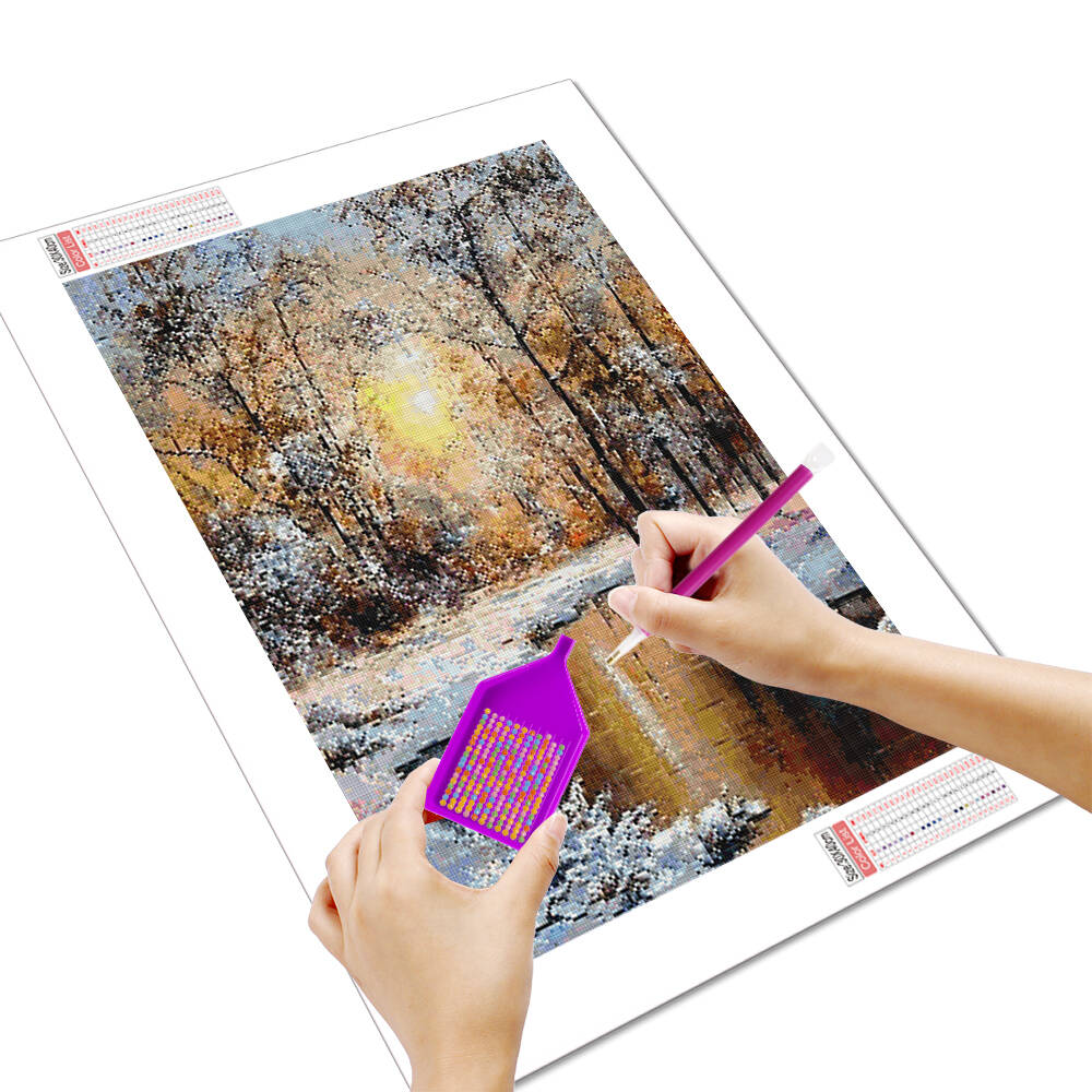 ダイヤモンド絵画Huacan-5d,家の装飾,動物,カエル, - Embroidery Xmas のレビューと価格