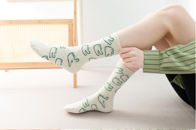 ファッション原宿ヒップホップスケートストリート女性カジュアル - Embroidery On Socks のレビューと価格