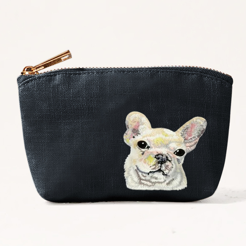 2026年新作可愛い猫犬刺繍入りレディースコインケース小型バ - Embroidery Wallet のレビューと価格