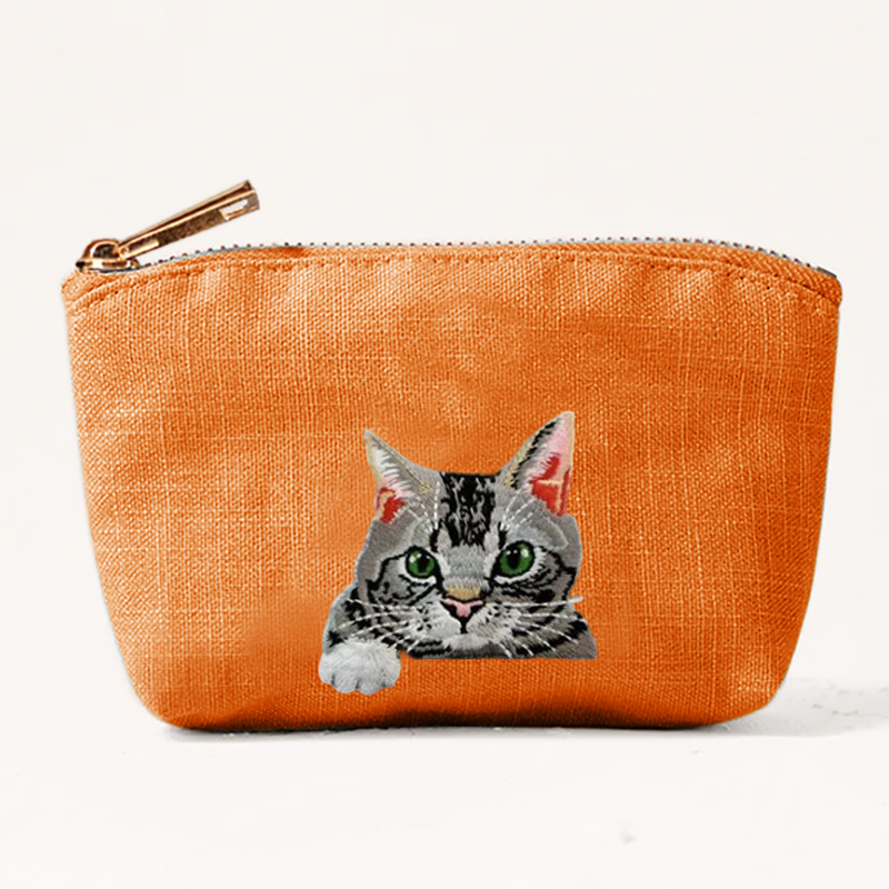 2026年新作可愛い猫犬刺繍入りレディースコインケース小型バ - Embroidery Wallet のレビューと価格