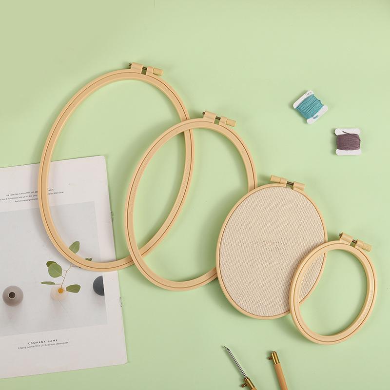 竹プラスチック製の木製フープ,楕円形の刺embroidery - Embroidery Zone のレビューと価格