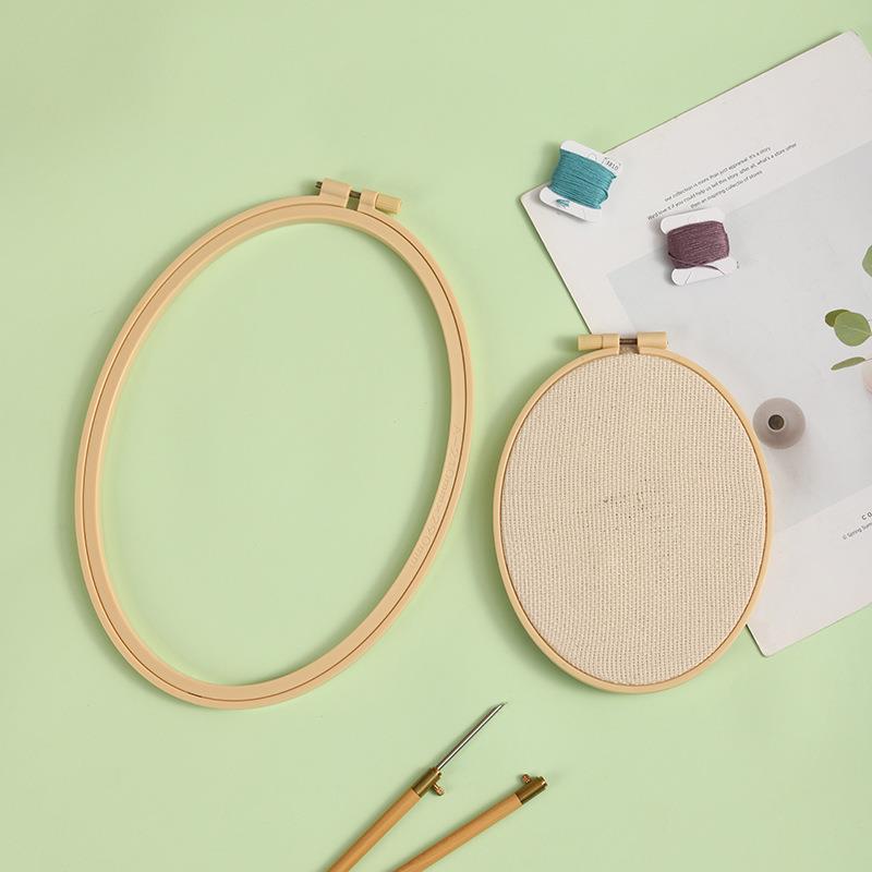 竹プラスチック製の木製フープ,楕円形の刺embroidery - Embroidery Zone のレビューと価格
