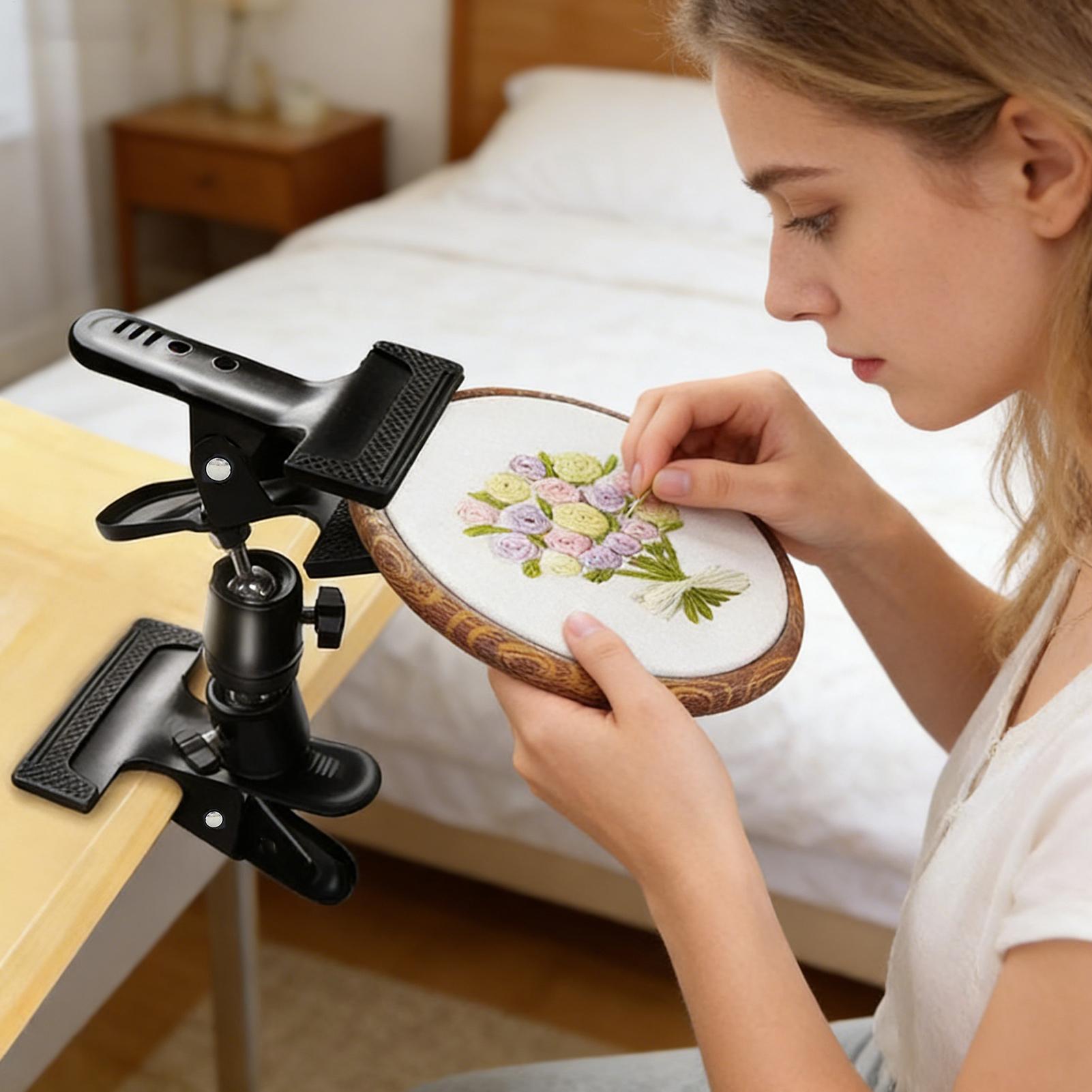 刺繍ホルダー ヘビーデューティー 調整可能 ポータブルクラン - Embroidery Zone のレビューと価格