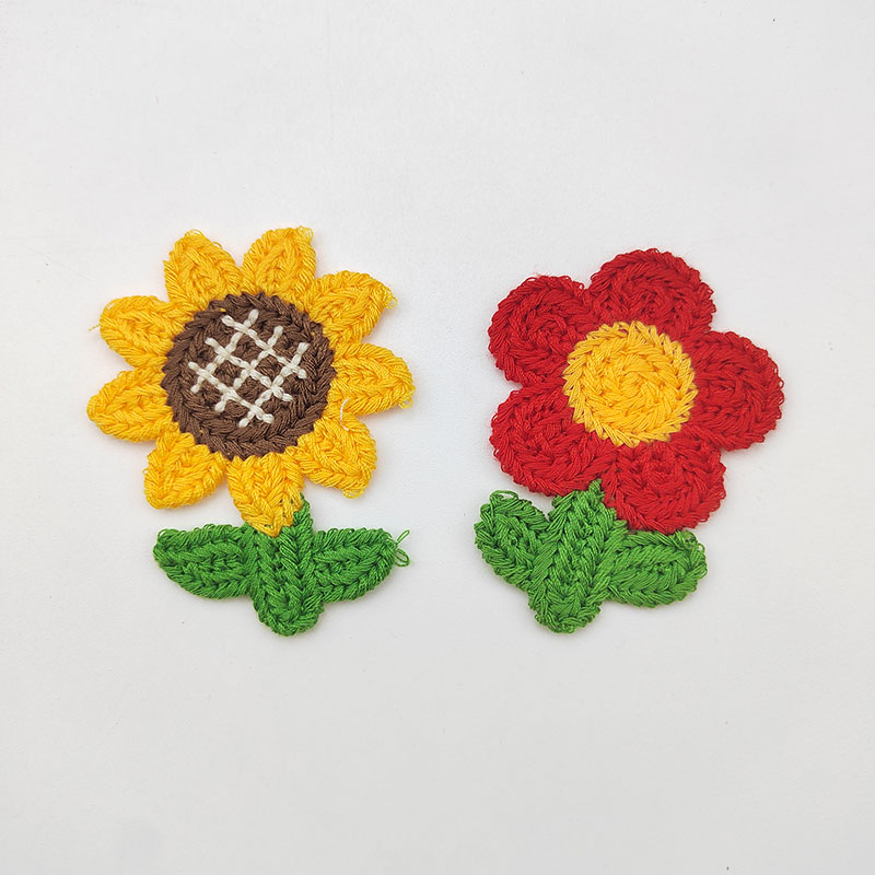 10 個ひまわり刺繍パッチ DIY パック衣料品アクセサリー - Embroidery On Socks のレビューと価格