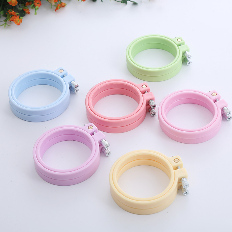 DIY abs-丸いプラスチック製の刺stitchフープ,ク - Embroidery Zone のレビューと価格