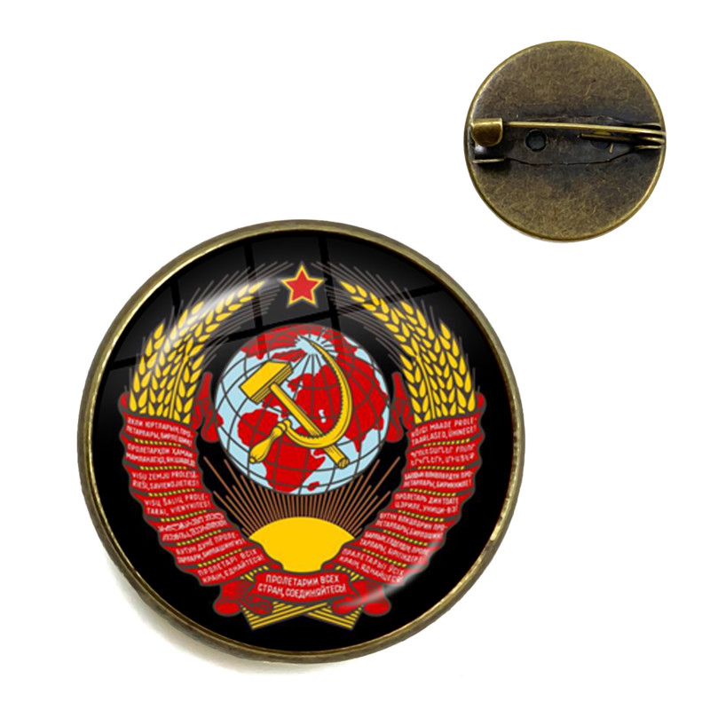 ヴィンテージソ連ソビエトバッジ鎌ハンマーブローチ CCCP  - Embroidery Legacy のレビューと価格