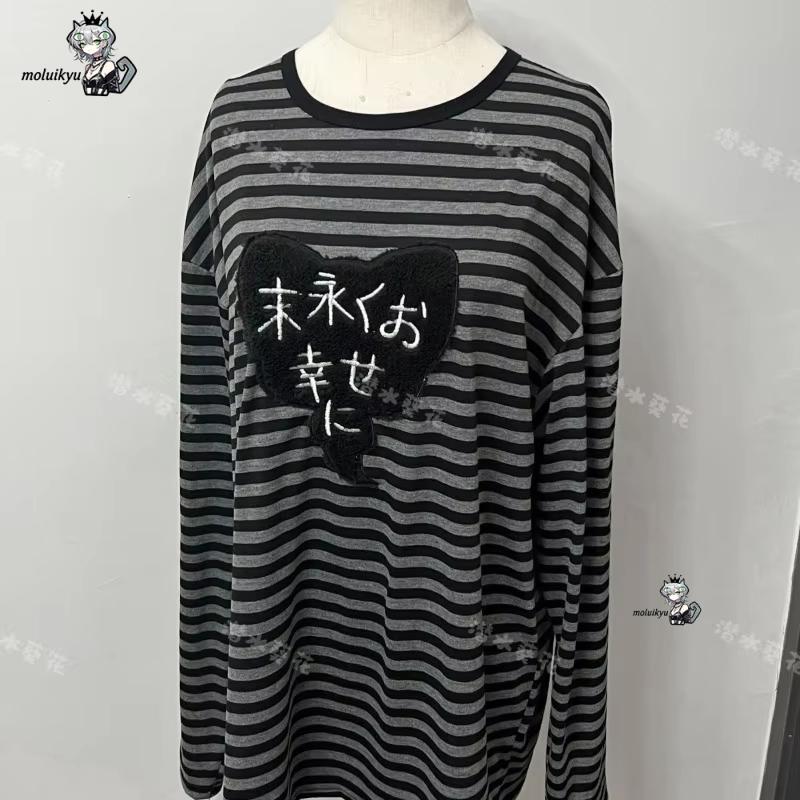 Y2K アメリカンパンクヴィンテージ O ネック長袖シャツオ - Embroidery Designer のレビューと価格
