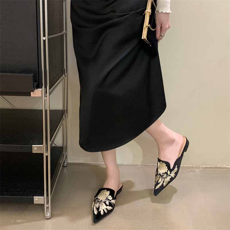 2026年新作 レディースシューズ 刺繍フラワースリッパ ポ - Embroidery Designer のレビューと価格