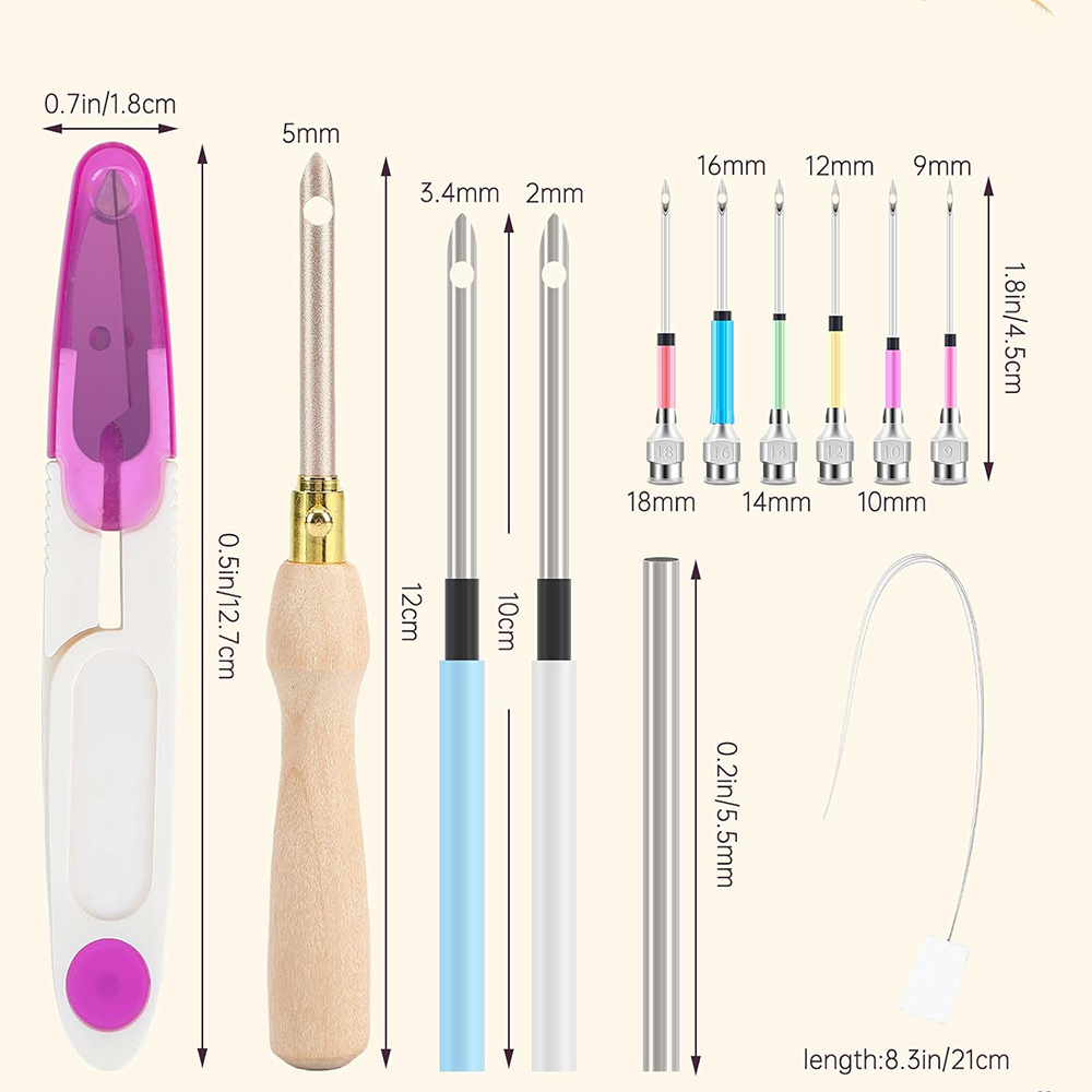 調整可能なパンチ針刺embroideryキット、刺embro - Punch Needle Handle のレビューと価格