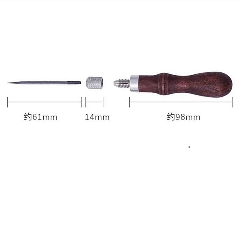 4-in-1 レザーパンチアワルセット 木製ハンドル付き - - Punch Needle Handle のレビューと価格