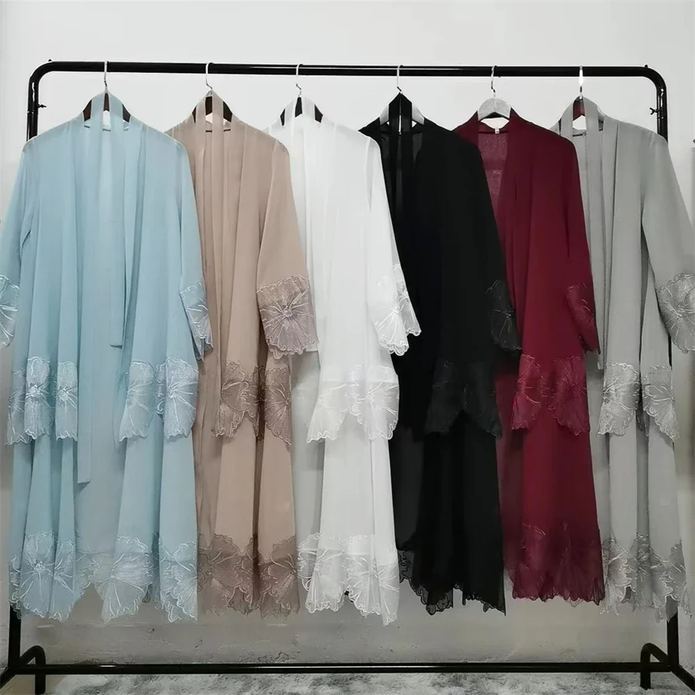 イスラム教徒女性用刺繍マキシドレス、イード・ラマダン着物カー - Embroidery Kaftan のレビューと価格