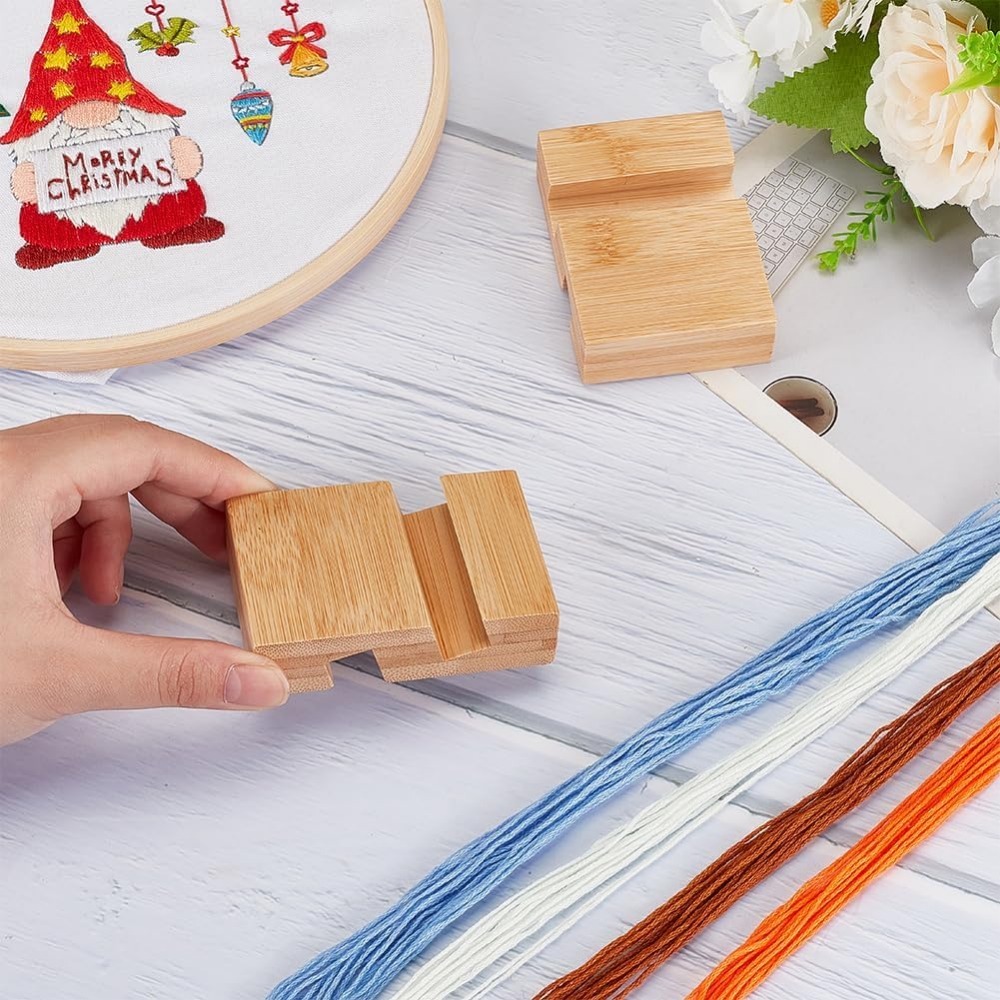 4 個の刺繍フープ木製ベース刺繍フープベース 2.1x3.1 - Embroidery Zone のレビューと価格