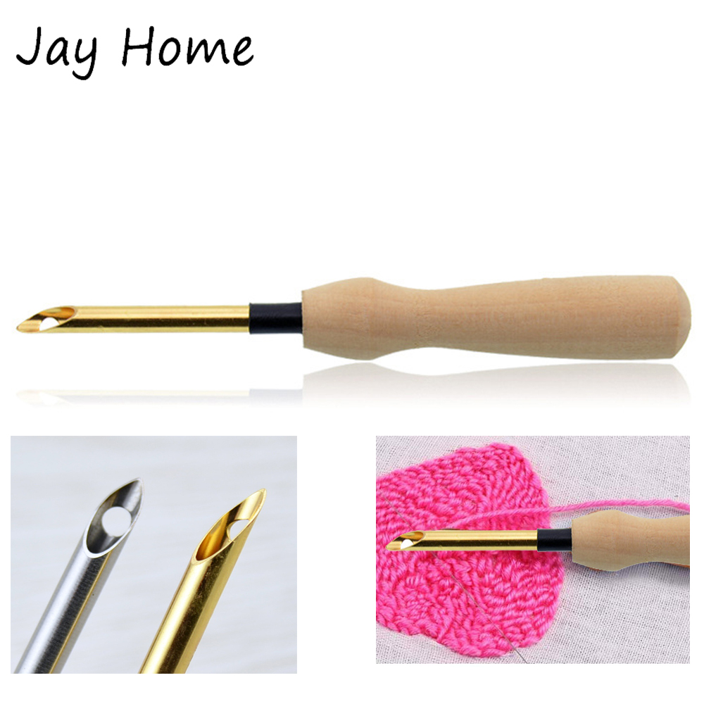 刺繍ステッチパンチ針突くクロスステッチツール編み針アート手作 - Punch Needle Handle のレビューと価格