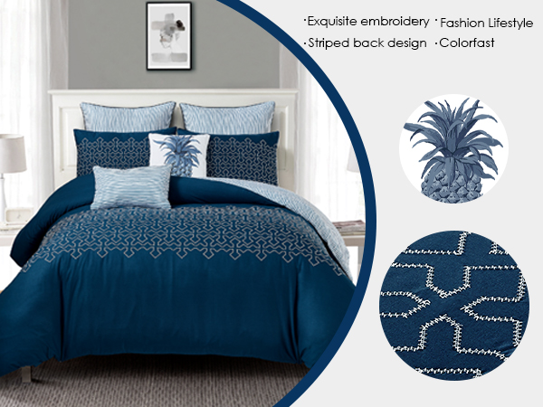 ALPHA TEXTILE ホットセール コットン寝具セット - Embroidery Alpha のレビューと価格