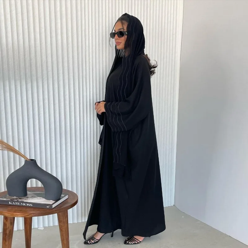 2025年新作アバヤ・アンダードレス・カフタン・ソリッド・ラ - Embroidery Kaftan のレビューと価格