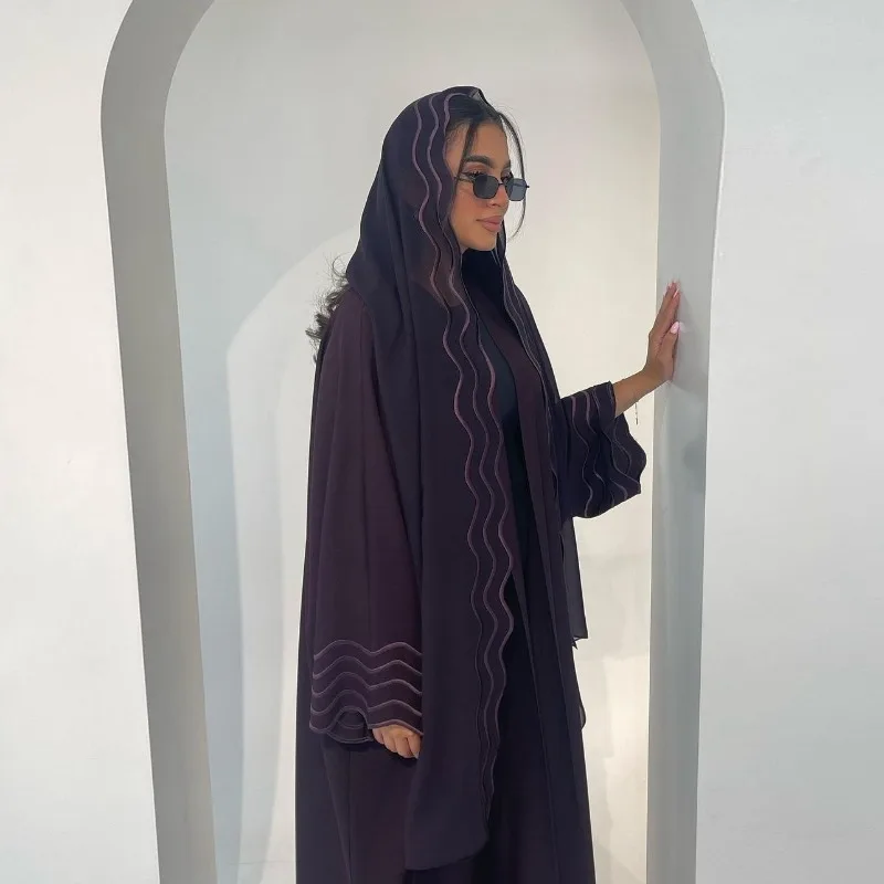 2025年新作アバヤ・アンダードレス・カフタン・ソリッド・ラ - Embroidery Kaftan のレビューと価格