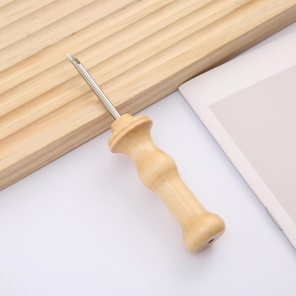 刺繍針木製ハンドル編み針刺繍パンチ針ペン織りツール DIY  - Punch Needle Handle のレビューと価格