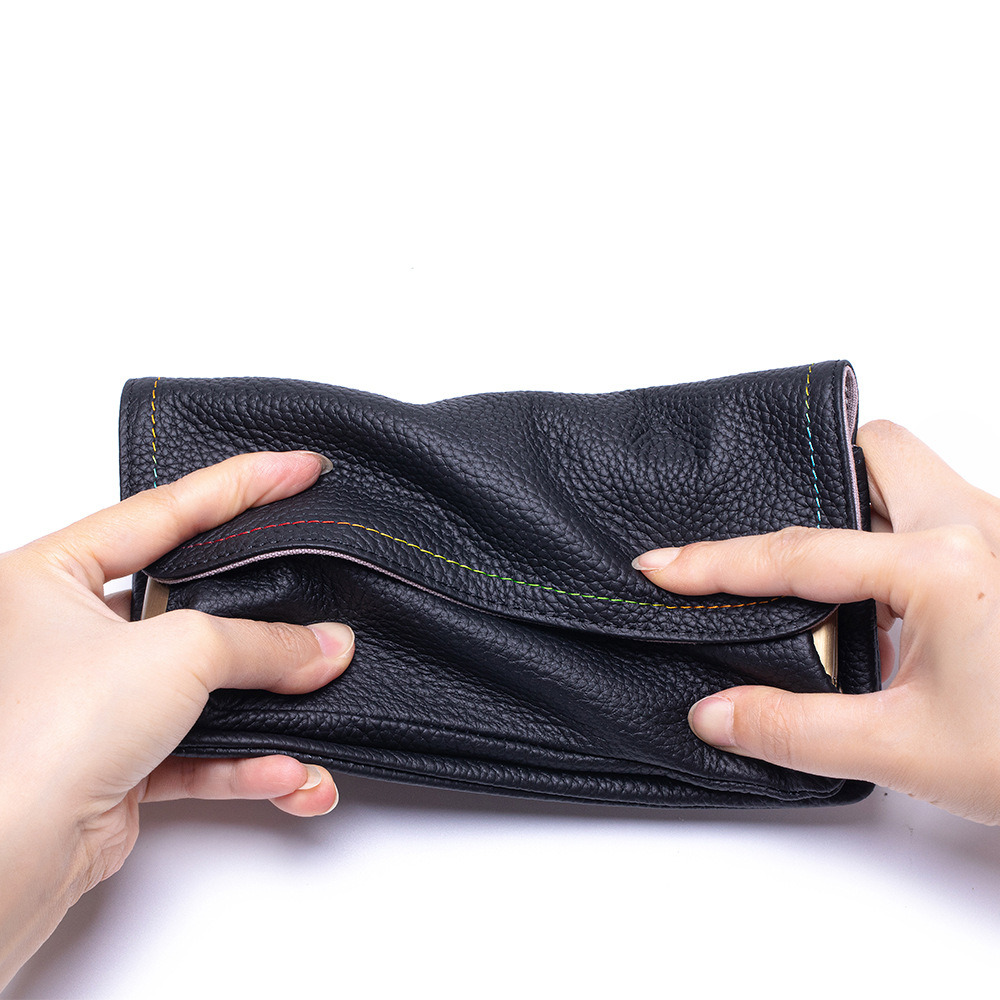 本革ショルダーフォンチェーンバッグ、トレンディなクラッチウォ - Embroidery Wallet のレビューと価格