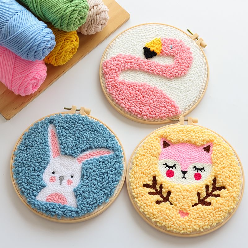 パンチニードル刺繍スターターキット かわいいクラフトマジック - Punch Needle Handle のレビューと価格