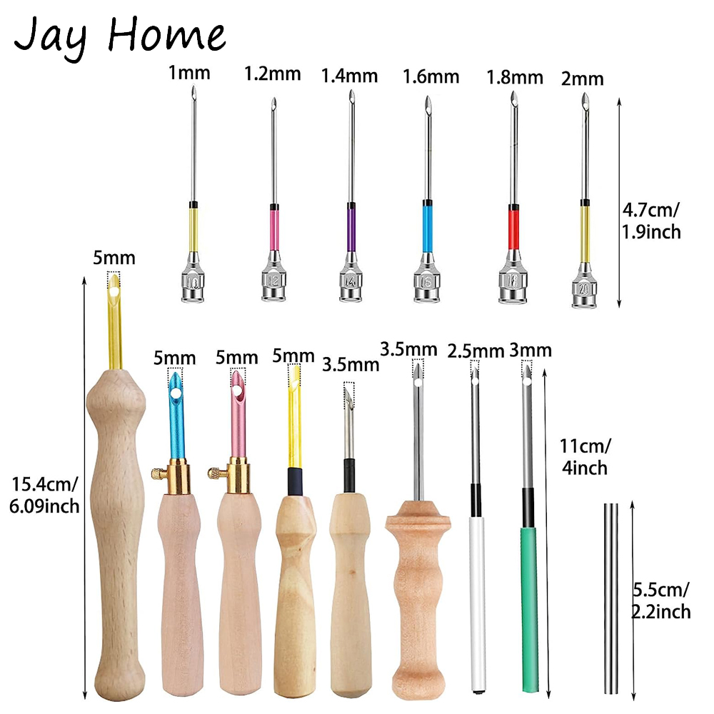パンチニードルキット 木製刺繍ペン パンチニードルセット D - Punch Needle Handle のレビューと価格