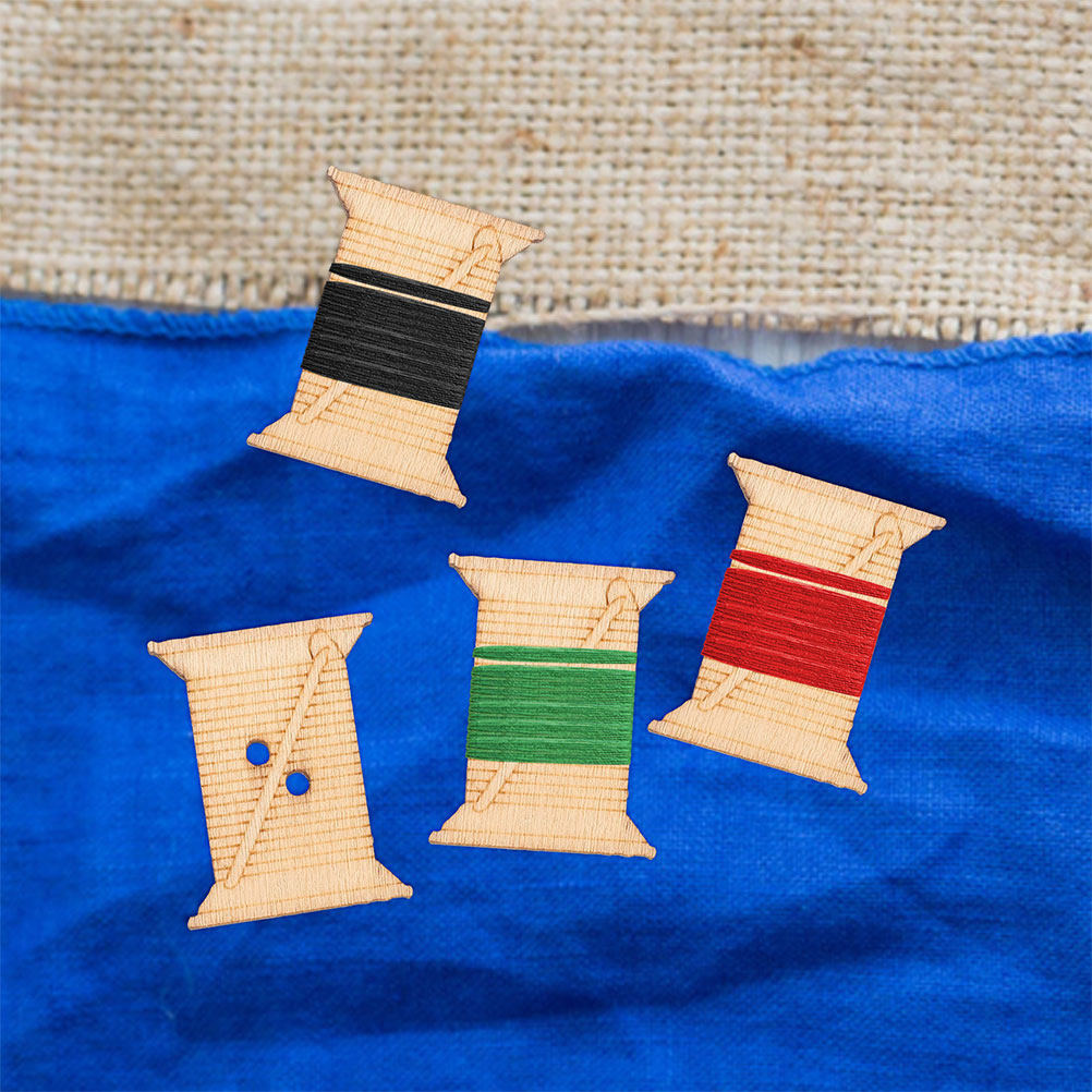 100個入り木製ミシン糸ボビン、ナチュラルカラー巻取りボード - Embroidery Threads のレビューと価格